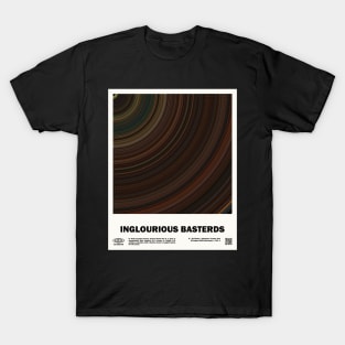 minimal_Inglourious Basterds Circular Barcode Movie T-Shirt